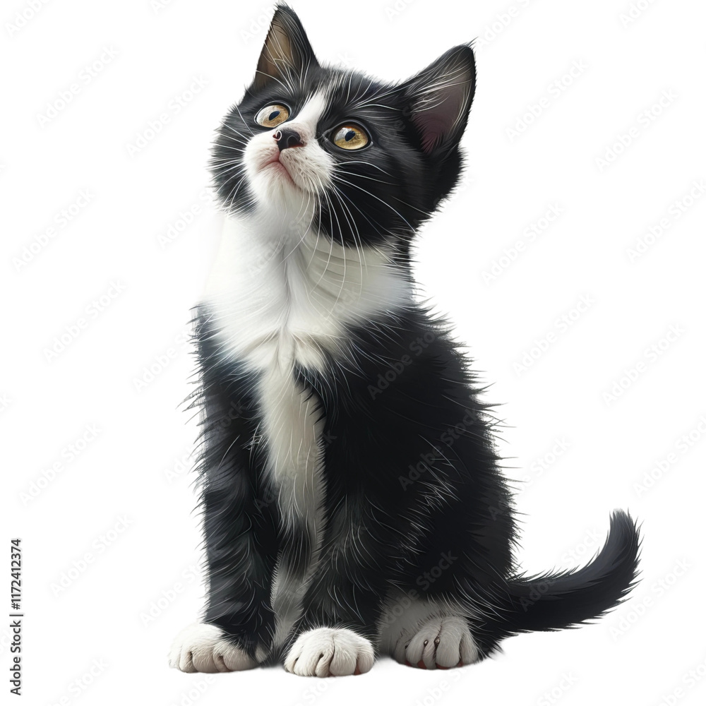 black cat isolated on white black cat isolated on white