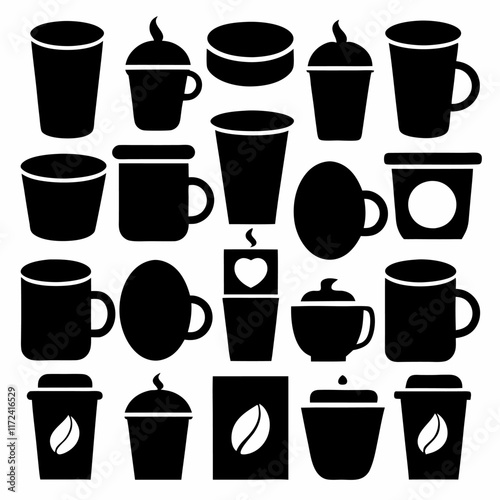 Wallpaper Mural set of cups Torontodigital.ca