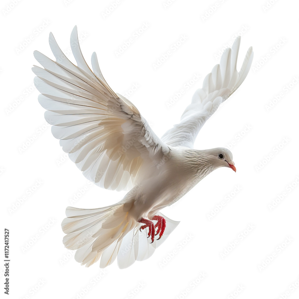 Fototapeta premium white dove isolated on white