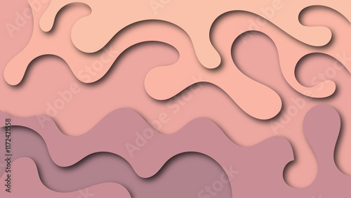 colorful paper cut abstract background