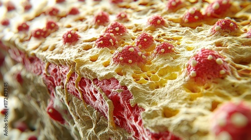 Erythema multiforme lesions developing on skin a clinical examination of standard dermatological conditions in medical environments