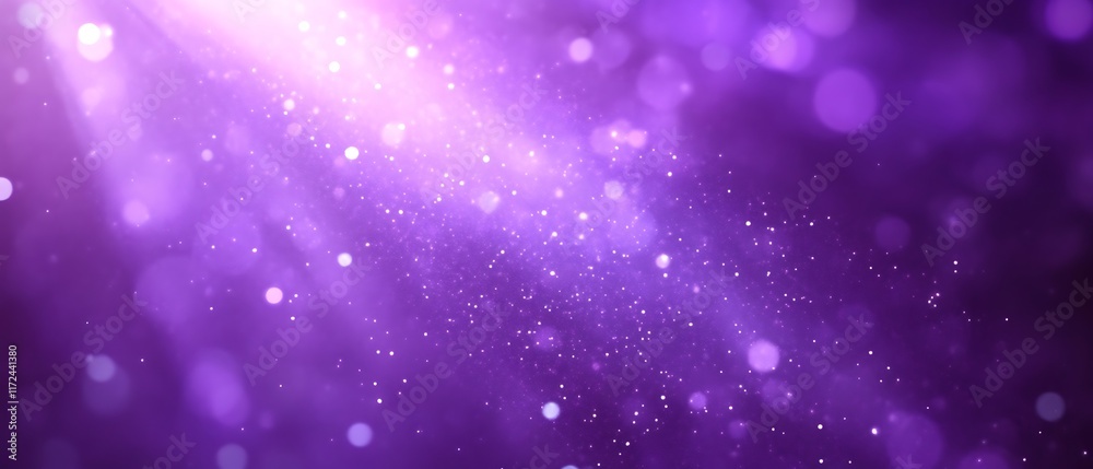 Purple bokeh lights background.