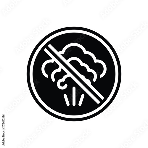 Black solid icon for  stop war