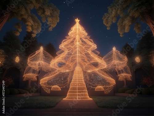 christmas tree with lights
