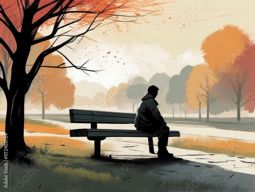 couple sitting on bench at sunset