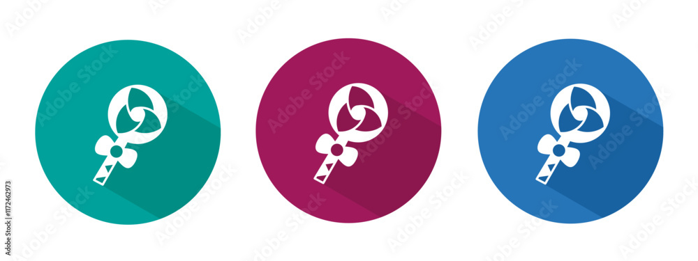 Icon for lolipop vector illustration in flat. Icon for lolipop vector illustration in flat.