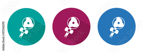 Icon for lolipop vector illustration in flat.