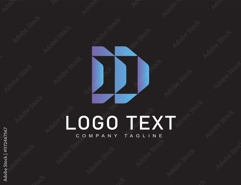Fototapeta premium Geometric Letter Logo