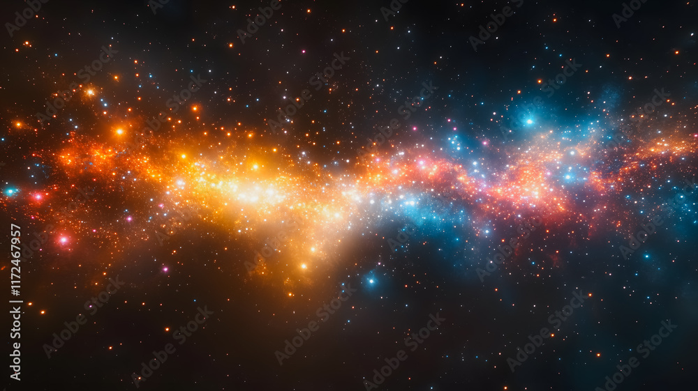 Cosmic Tapestry: A breathtaking view of the cosmos, with swirling clouds of gas and dust illuminating the night sky in a symphony of vibrant hues. The celestial tapestry evokes wonder and awe. Cosmic Tapestry: A breathtaking view of the cosmos, with swirling clouds of gas and dust illuminating the night sky in a symphony of vibrant hues. The celestial tapestry evokes wonder and awe.