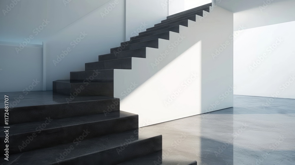 Fototapeta premium Elegant staircase design in home 
