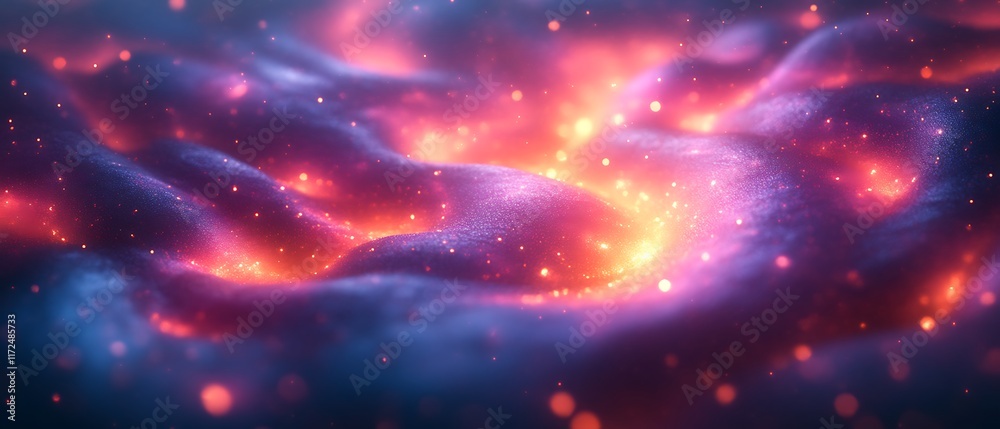 Obraz premium Abstract glowing nebula texture.