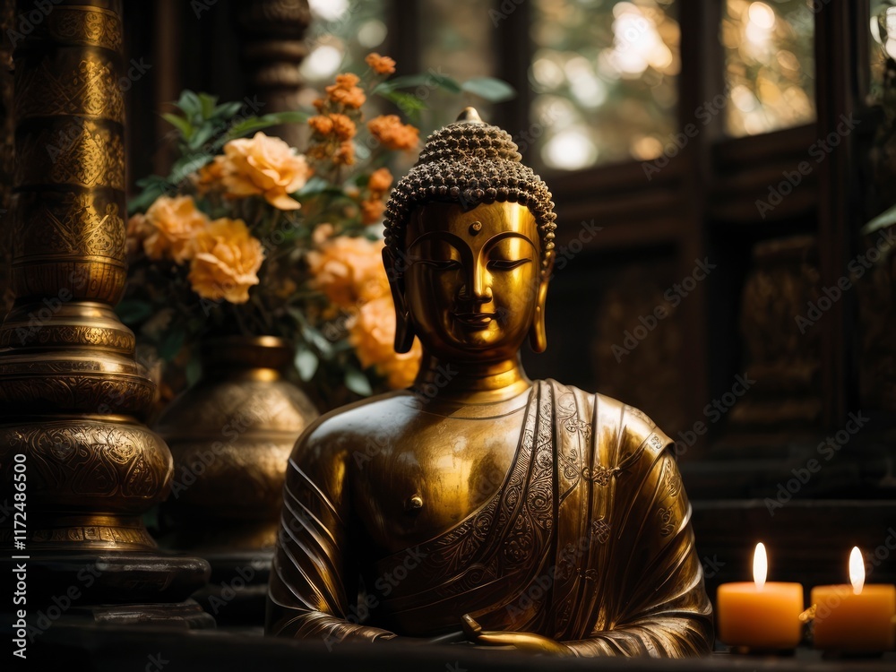 Fototapeta premium buddha statue in thailand