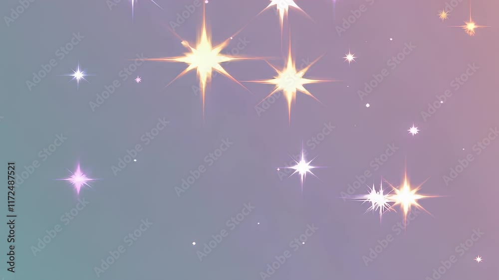 Sparkling Stars Illuminate the Night Sky in a Tranquil Scene Sparkling Stars Illuminate the Night Sky in a Tranquil Scene