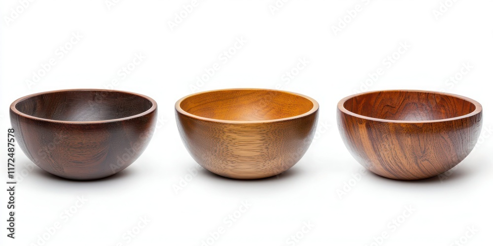 Bowls side view full length on white background. Bowls side view full length on white background.