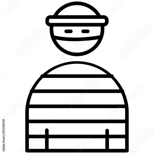 Thief Line Icon Style