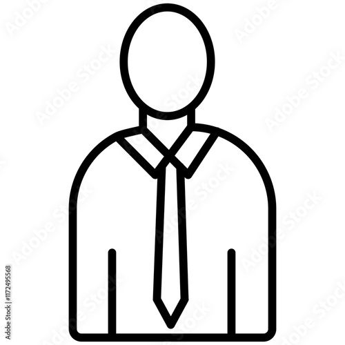 Lawyer Line Icon Style