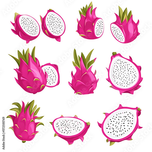 dragon fruit set