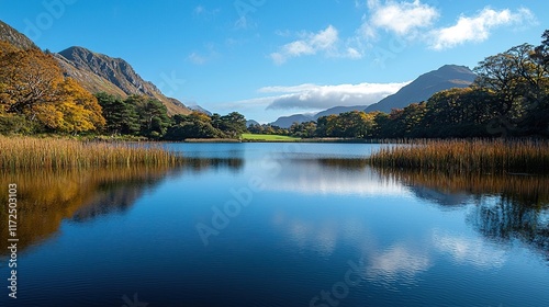 kylemore abbey by the lake ireland landscape photo