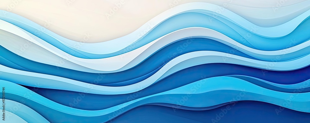 Waves abstract background concept. Abstract wavy blue patterns create a serene and calming visual effect. Waves abstract background concept. Abstract wavy blue patterns create a serene and calming visual effect.