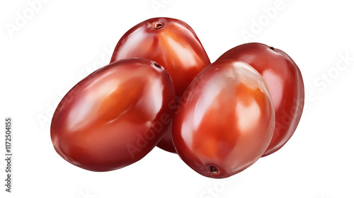 date fruit isolated on white transparent background