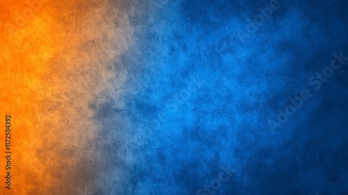 A vibrant gradient background blending warm orange hues with cool blue shades, creating a dynamic and visually appealing canvas.