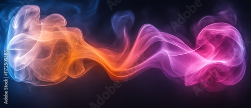Wallpaper Mural Abstract colorful smoke wave. Torontodigital.ca