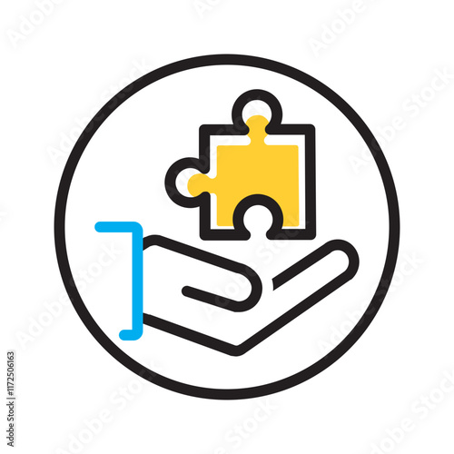 Vector multi color icon for Provider