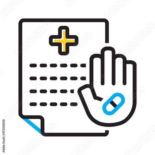 Vector multi color icon for Consent