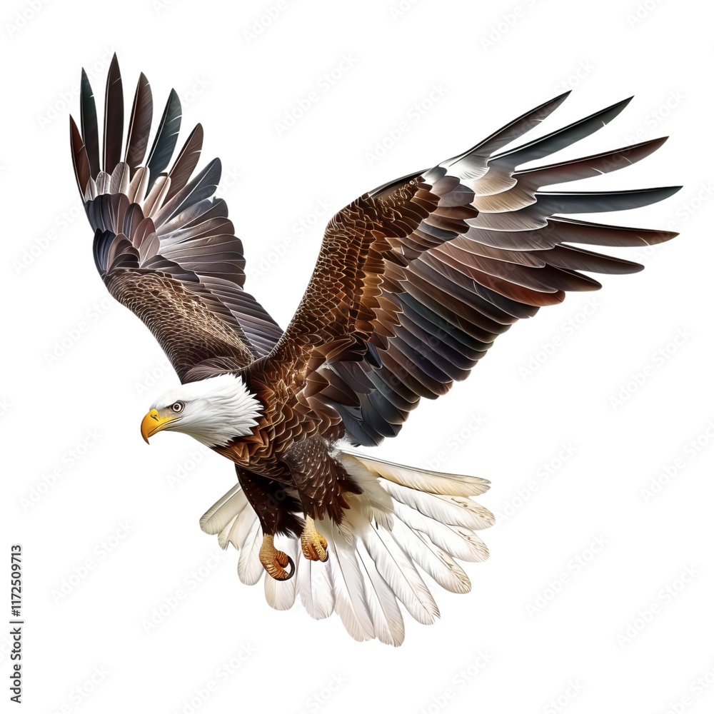 Fototapeta premium american bald eagle in flight