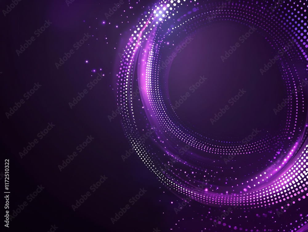 Abstract Purple Swirling Light Dot Design Abstract Purple Swirling Light Dot Design