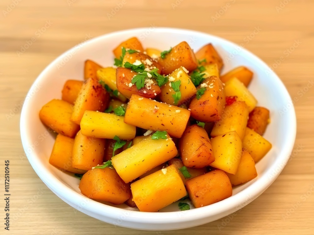 Patatas bravas are from Spain: Potatoes with spicy sauce. Patatas bravas are from Spain: Potatoes with spicy sauce.