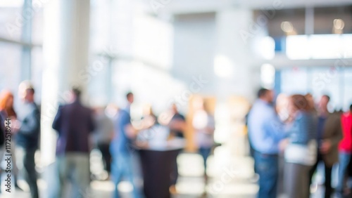 Wallpaper Mural A blurred background of entrepreneurs networking and exchanging ideas.
 Torontodigital.ca