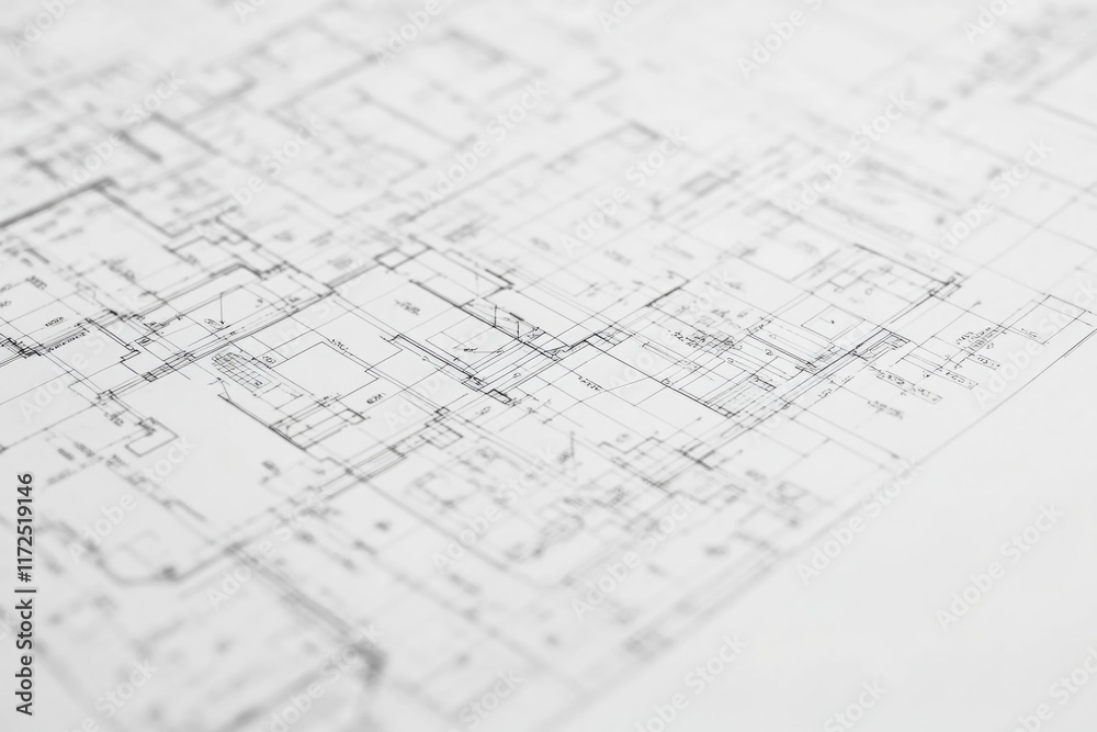 Blueprints reveal intricate architectural details and layout des Blueprints reveal intricate architectural details and layout des