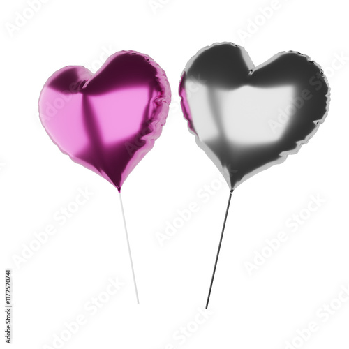 3D Valentine Illustrations