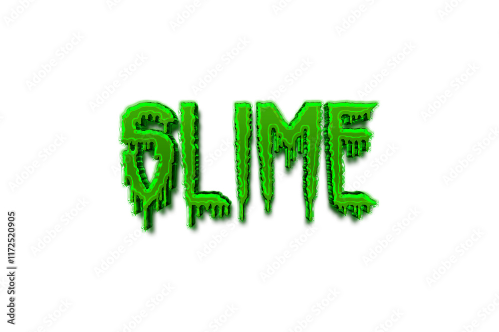 Slime 3d text effect transparent style Slime 3d text effect transparent style