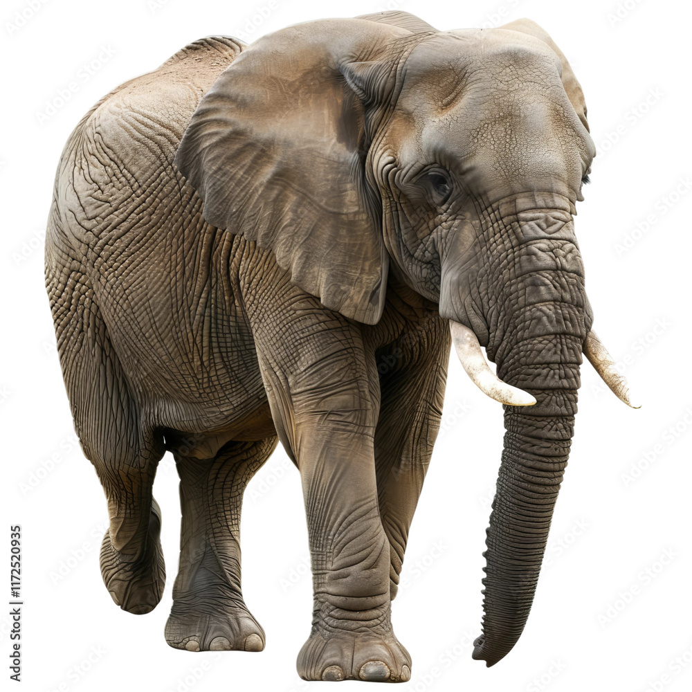 Fototapeta premium elephant isolated on white