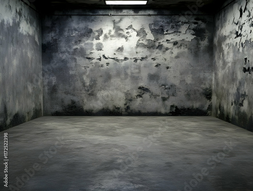 Fototapeta Naklejka Na Ścianę i Meble -  Dark Room 3D Illustration