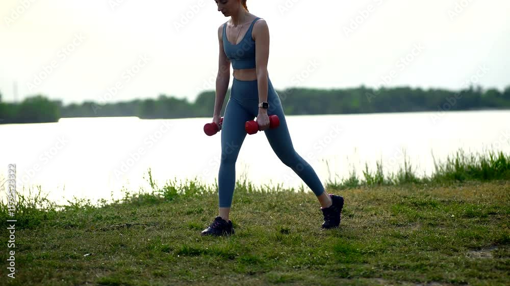 Fitness squat exercising. Squats workout Fitness squat exercising. Squats workout