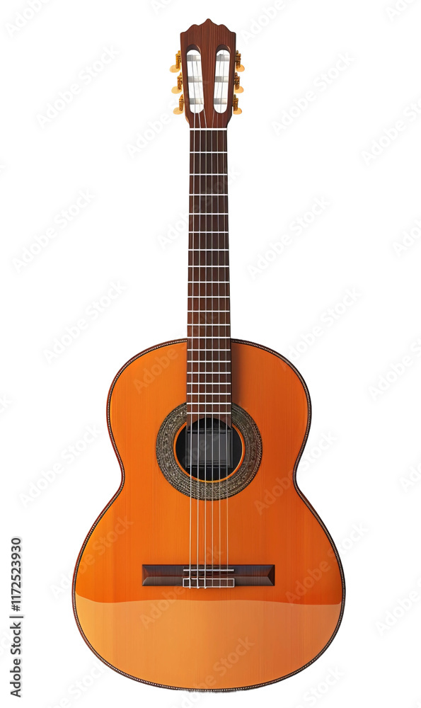 Fototapeta premium acoustic guitar isolated on white