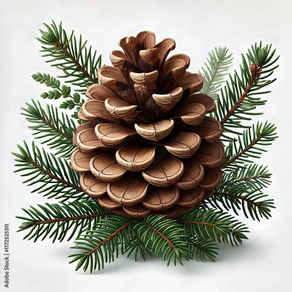 A highly detailed and realistic pinecone A highly detailed and realistic pinecone