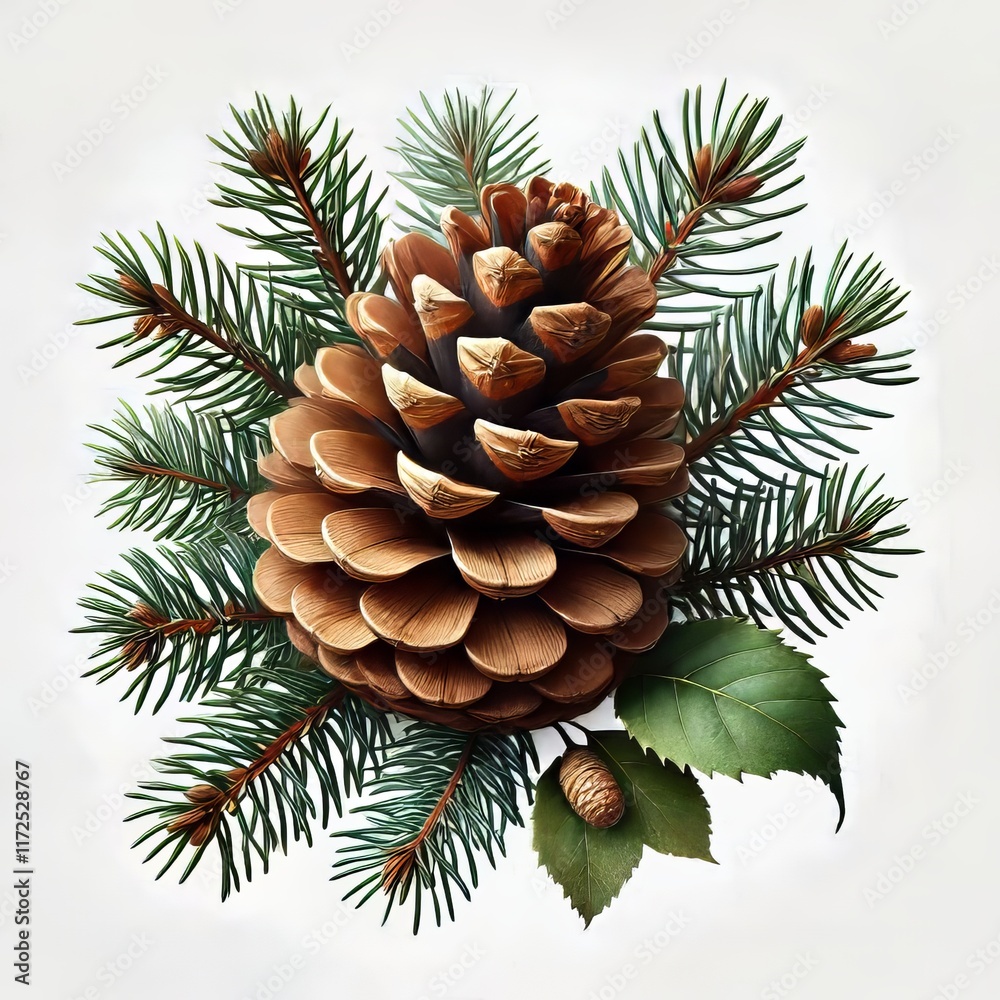 A highly detailed and realistic pinecone A highly detailed and realistic pinecone