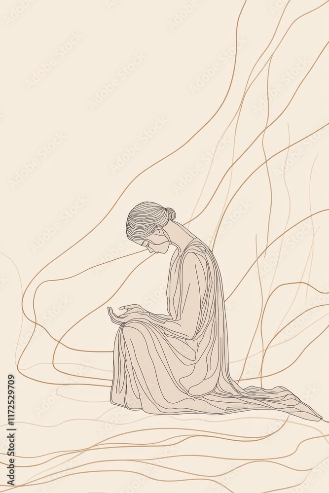 Minimalist boho line art illustration of woman, affirmation quotes background wallpaper, beige, aesthetic self love care, wish, empowerment, freedom state of mind concept art illustration flower core Minimalist boho line art illustration of woman, affirmation quotes background wallpaper, beige, aesthetic self love care, wish, empowerment, freedom state of mind concept art illustration flower core