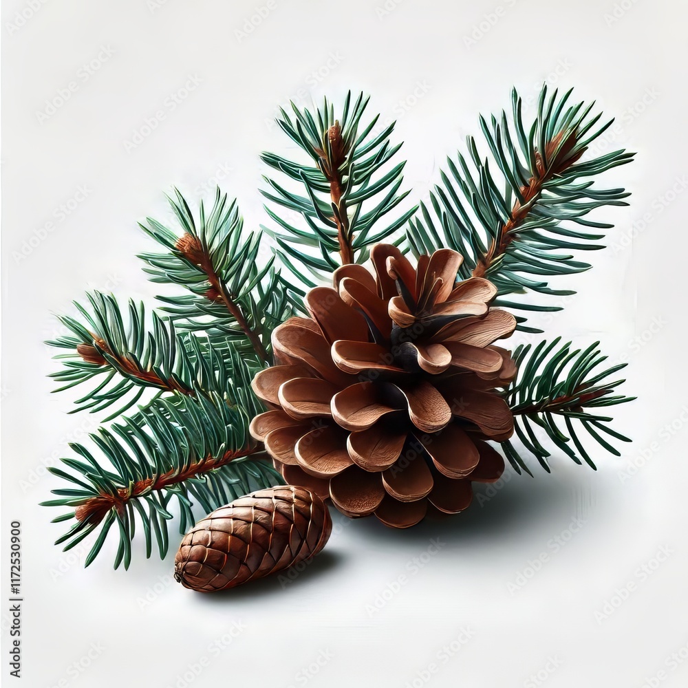 A highly detailed and realistic pinecone A highly detailed and realistic pinecone