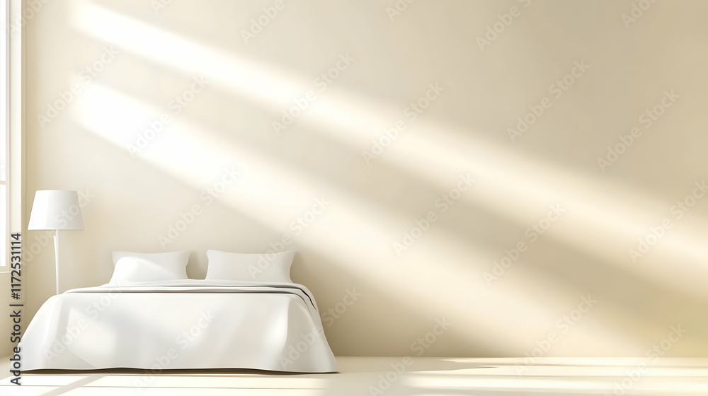 Serene Bedroom 3D Render Serene Bedroom 3D Render
