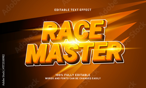race master editable text effects with a race and game theme