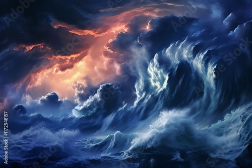 neptunes storms a dramatic illustration of neptunes storms with