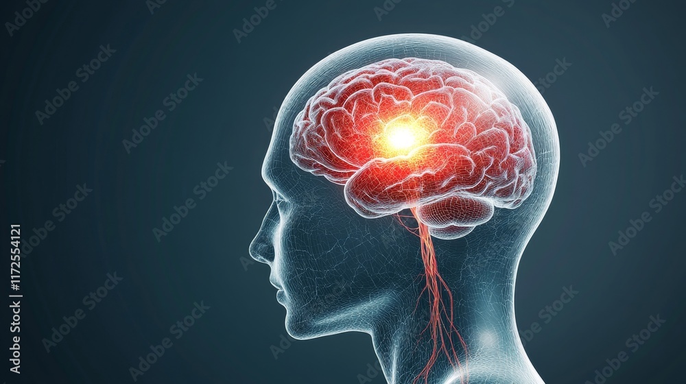 Human Brain Visualization with Neural Connections Highlighting Activity in a Transparent Head Displaying the Complexity of Thought and Emotion in Neurology Human Brain Visualization with Neural Connections Highlighting Activity in a Transparent Head Displaying the Complexity of Thought and Emotion in Neurology