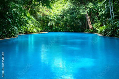 Lush Tropical Pool Photo