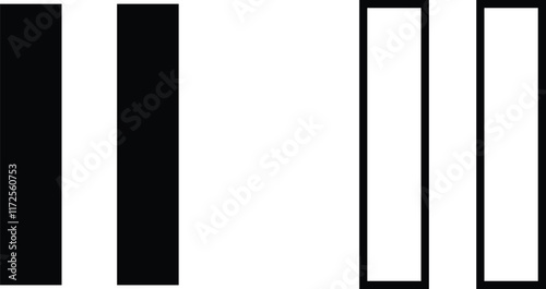 Media music player interface icon set isolated on transparent background. Multimedia frame template. Mockup live stream window, player. Online broadcasting. Multimedia navigation and music application