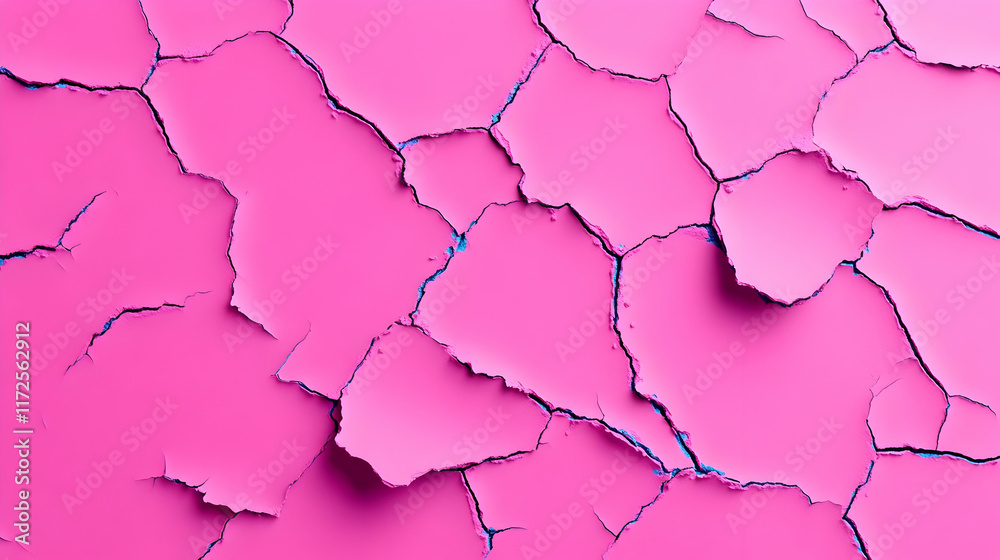 Pink Cracked Abstract Background Illustration Pink Cracked Abstract Background Illustration